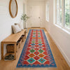 Handmade Vegetable Kilim Runner 2' 6" x 9' 9" ft / 77 x 297 cm - No. P37034