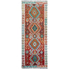 Hand Woven Wool Kelim Runner 2' 9" x 9' 9" ft / 85 x 298 cm - No. P37040