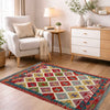 Handmade Vegetable Kilim 2' 4" x 4' 3" ft / 72 x 129 cm - No. P37050