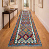 Hand Knotted Flatweave Kilim Runner 2' 9" x 9' 11" ft / 83 x 303 cm - No. P37060