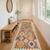 Hand Woven Wool Kelim Runner 2' 8" x 9' 8" ft / 82 x 294 cm - No. P37066