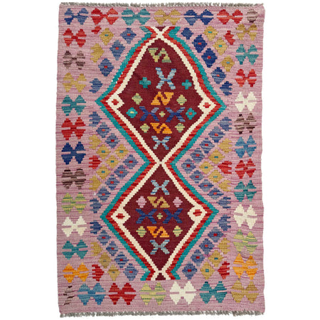 Handmade Vegetable Kelim 2' 7" x 4' 3" ft / 80 x 129 cm - No. P37070