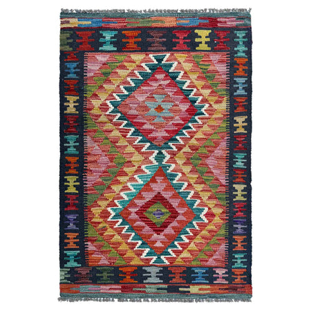 Handmade Vegetable Kelim 2' 5" x 4' 0" ft / 73 x 122 cm - No. P37072