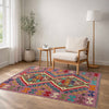 Hand Knotted Afghan Style Kilim 2' 7" x 3' 11" ft / 80 x 120 cm - No. P37073