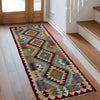 Handmade Vegetable Kilim Runner 2' 6" x 6' 6" ft / 75 x 198 cm - No. P37080