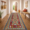 Handmade Afghan Vegetable Kilim Runner 2' 6" x 6' 5" ft / 75 x 196 cm - No. P37094
