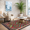 Hand Woven Wool Kelim 2' 10" x 4' 0" ft / 86 x 122 cm - No. P37107