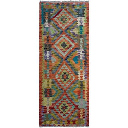 Handmade Vegetable Kelim Runner 2' 5" x 6' 9" ft / 73 x 206 cm - No. P37119
