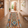 Handmade Vegetable Kilim Runner 2' 5" x 6' 7" ft / 74 x 200 cm - No. P37124