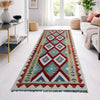 Hand Woven Wool Kelim Runner 2' 6" x 6' 4" ft / 75 x 192 cm - No. P37134