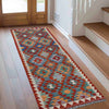 Hand Knotted Flatweave Kilim Runner 2' 5" x 6' 5" ft / 73 x 196 cm - No. P37135