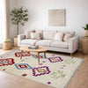 Design Embroidery Kilim 4' 0" x 6' 1" ft / 121 x 185 cm - No. P37136
