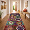 Hand Knotted Afghan Style Kilim Runner 1' 8" x 4' 10"  ft / 52 x 148 cm - No. P37208
