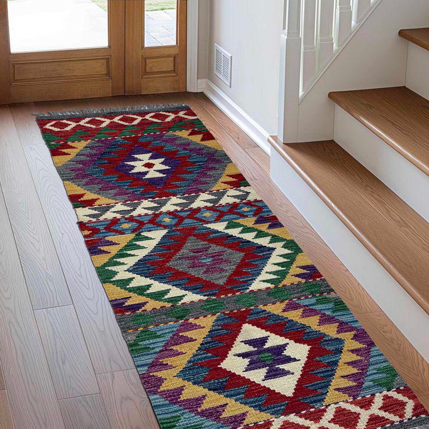 Short Chobi Kilim Runner 1' 9" x 4' 8"  ft / 53 x 143 cm - No. P37214