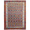 Handmade Afghan Vegetable Kilim 7' 3" x 10' 4" ft / 222 x 314 cm - No. P37216