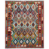 Hand Knotted Afghan Style Kilim 6' 5" x 9' 7" ft / 196 x 292 cm - No. P37217