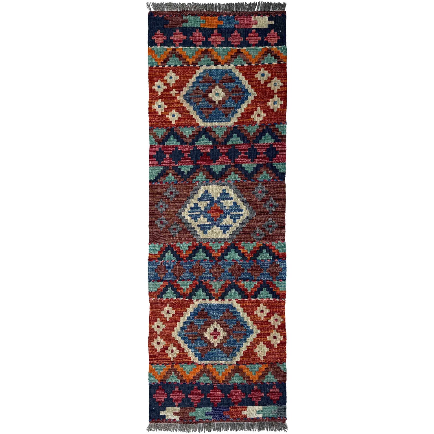 Handmade Vegetable Kelim Runner 1' 8" x 4' 11"  ft / 51 x 150 cm - No. P37237