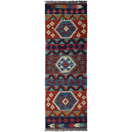 Handmade Vegetable Kelim Runner 1' 8" x 4' 11"  ft / 51 x 150 cm - No. P37237