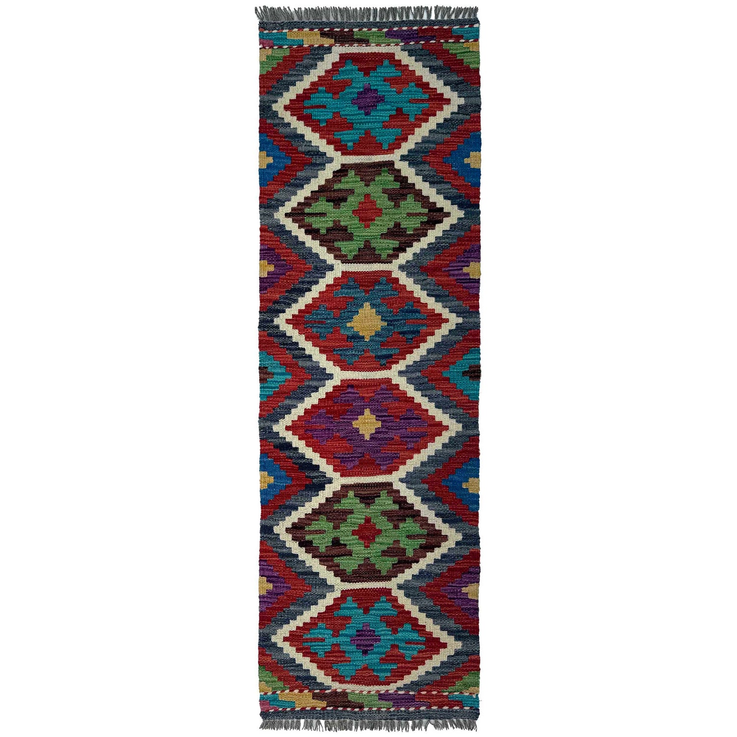 Short Chobi Kilim Runner 1' 7" x 5' 2"  ft / 47 x 157 cm - No. P37244