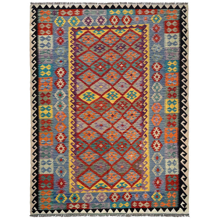 Medium Size Chobi Kilim 6' 5" x 9' 4" ft / 195 x 285 cm - No. P37249