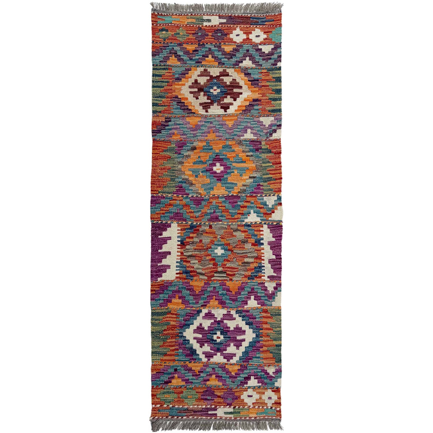Short Chobi Kilim Runner 1' 7" x 5' 3"  ft / 48 x 160 cm - No. P37255