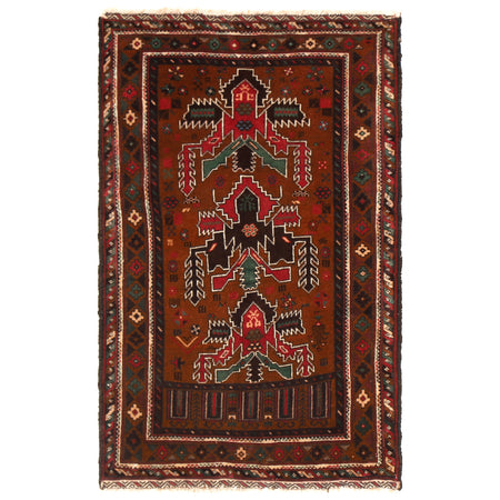 Handmade Baluchi Rug 2' 9" x 4' 7" ft / 84 x 139 cm - No. R13038