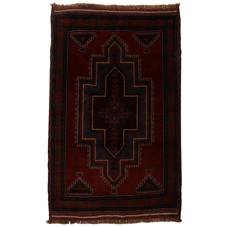Traditional Baloch Rug 3' 11" x 6' 0" ft / 119 x 183 cm - No. R16203
