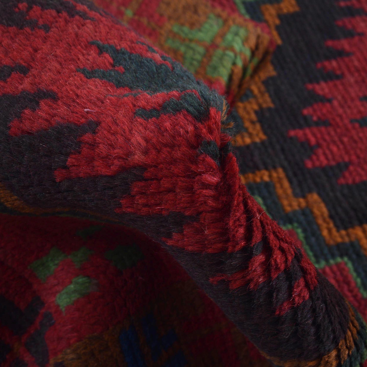 Traditional Handwoven Baluch Runner 1' 12" x 6' 5" ft / 60 x 195 cm - No. R18334