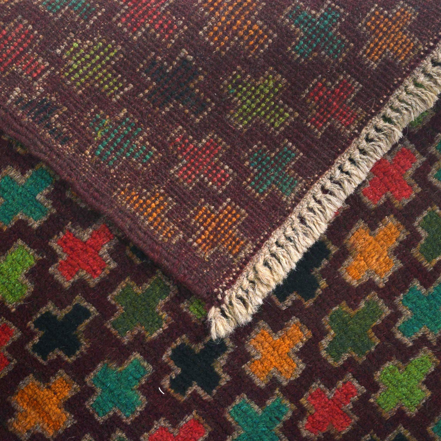 Traditional Handwoven Baluch Runner 2' 2" x 6' 7" ft / 66 x 200 cm - No. R18351