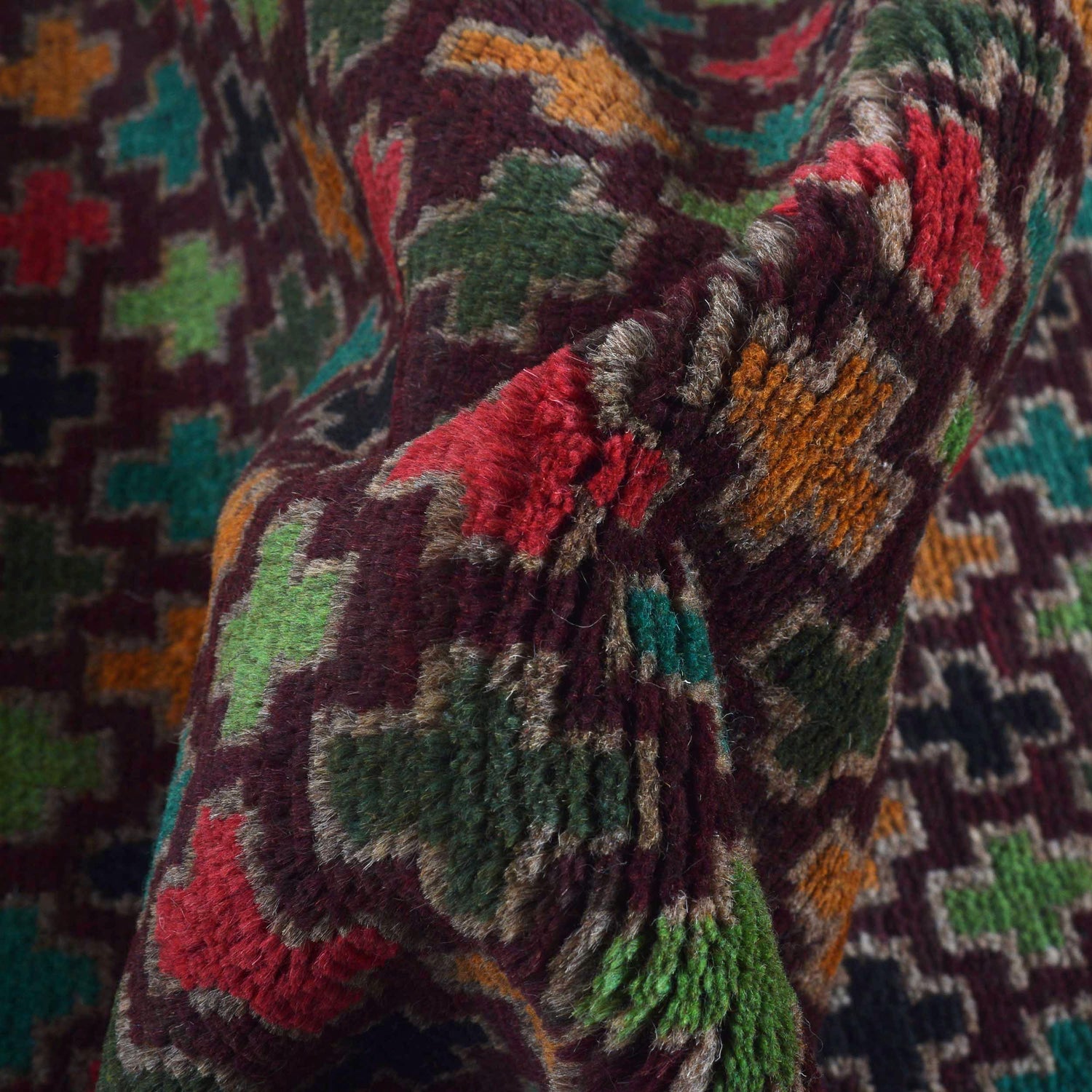 Traditional Handwoven Baluch Runner 2' 2" x 6' 7" ft / 66 x 200 cm - No. R18351