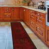 Red Khal Mohammadi Runner Rug 1' 8" x 4' 11" ft / 52 x 150 cm - No. R22042