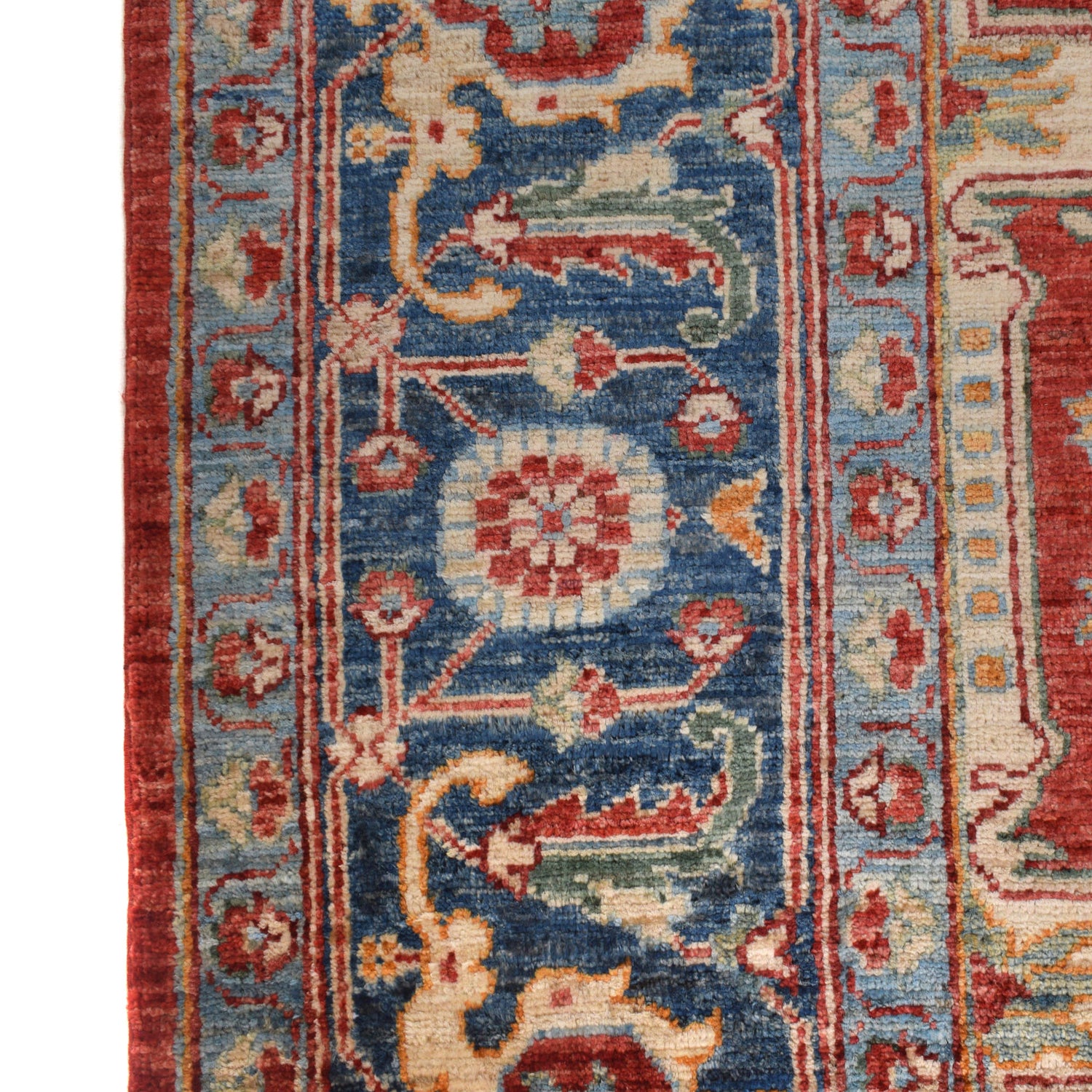 Hand Knotted Heriz Rug 8' 1" x 9' 9" ft / 247 x 296 cm - No. R22063