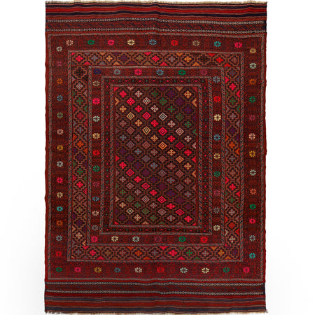 Handmade Flatweave Kilim 5' 3" x 7' 4" ft / 160 x 223 cm - No. R22252