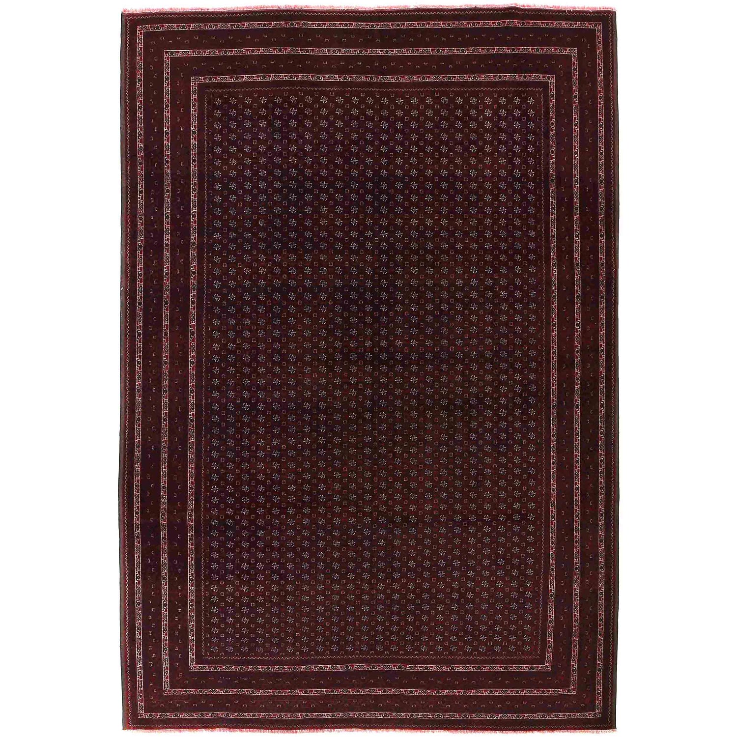 Hand Knotted Khoja Roshnai Carpet 6' 5" x 9' 7" ft / 196 x 291 cm - No. R22268