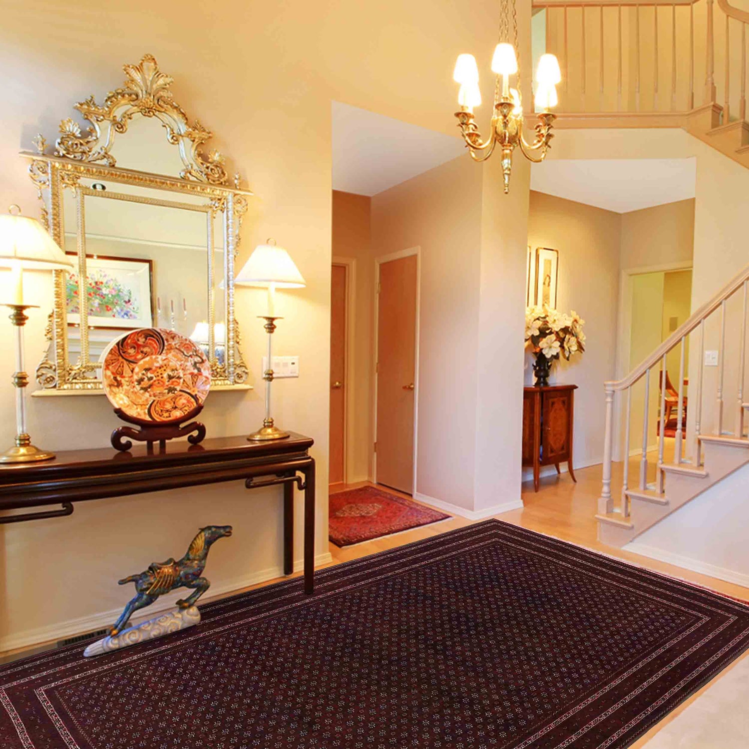 Hand Knotted Khoja Roshnai Carpet 6' 5" x 9' 7" ft / 196 x 291 cm - No. R22268