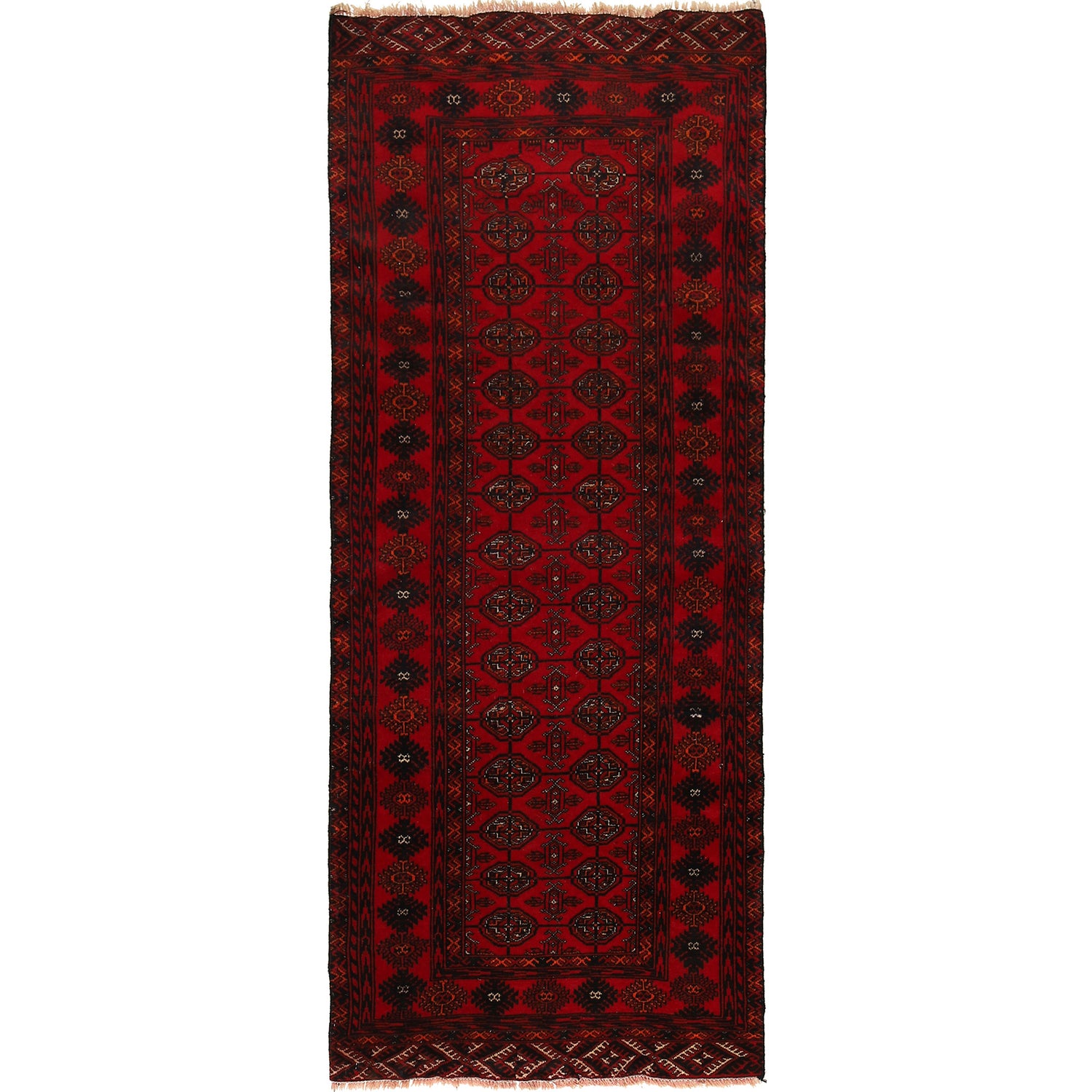 Handmade Bukhara Runner Carpet 2' 4" x 6' 3" ft / 70 x 190 cm - No. R22270