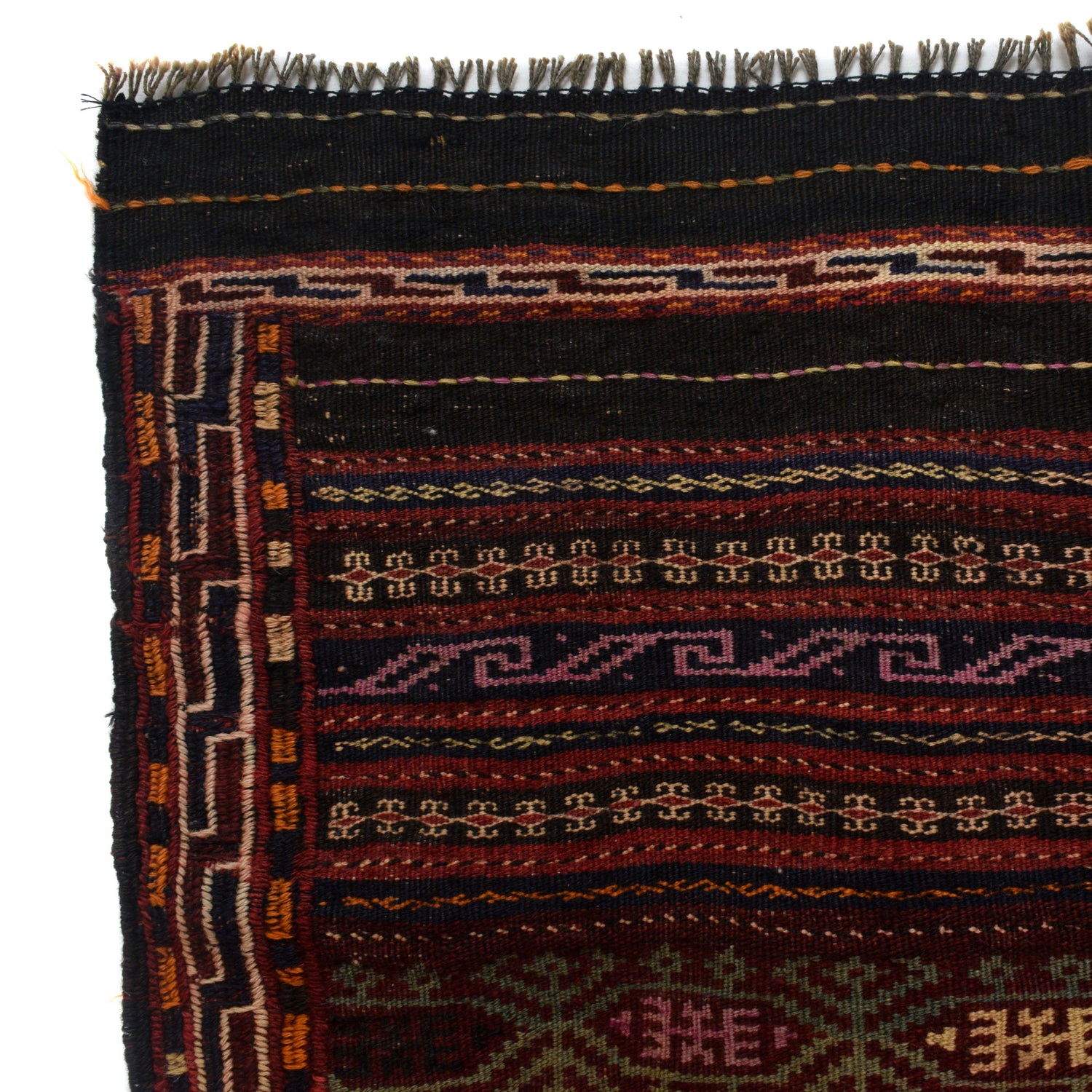 Handmade Flatweave Kilim 4' 8" x 6' 2" ft / 142 x 187 cm - No. R22273