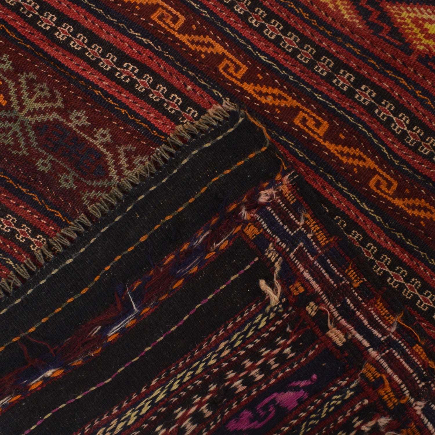 Handmade Flatweave Kilim 4' 8" x 6' 2" ft / 142 x 187 cm - No. R22273