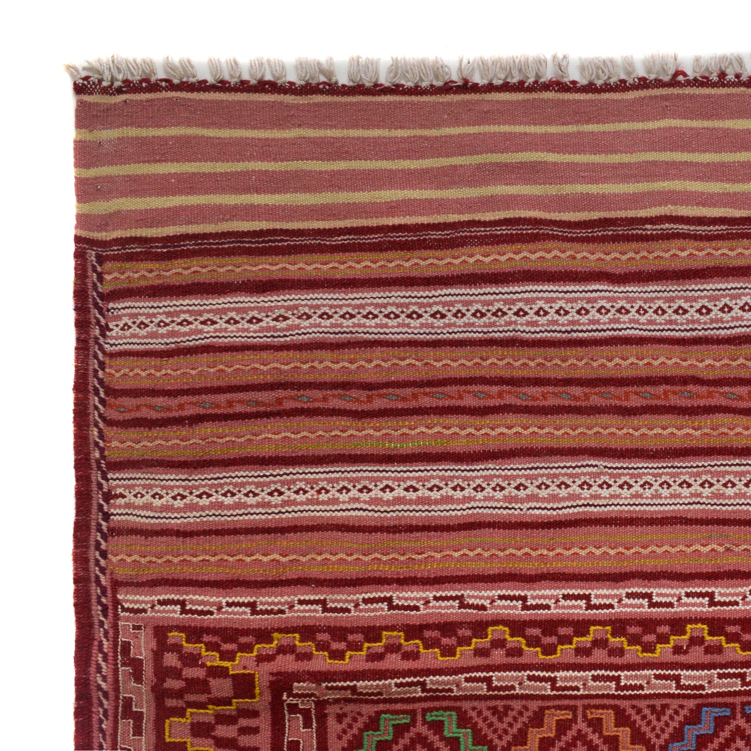 Handmade Flatweave Kilim 4' 11" x 6' 0" ft / 150 x 182 cm - No. R22274