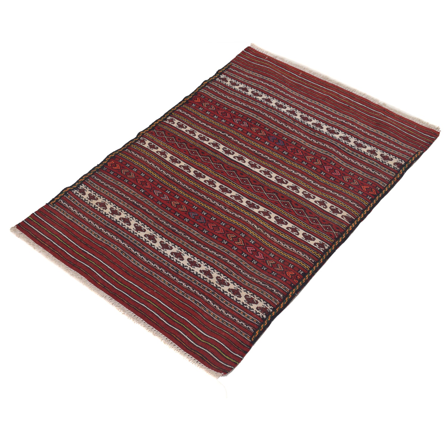 Handmade Flatweave Kilim 2' 3" x 3' 3" ft / 69 x 100 cm - No. R22285