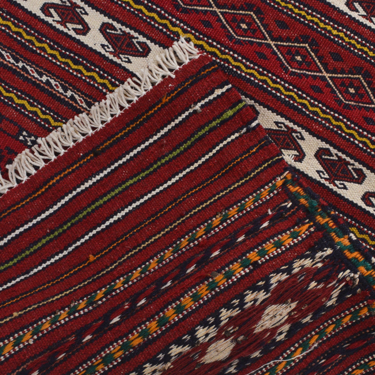 Handmade Flatweave Kilim 2' 3" x 3' 3" ft / 69 x 100 cm - No. R22285