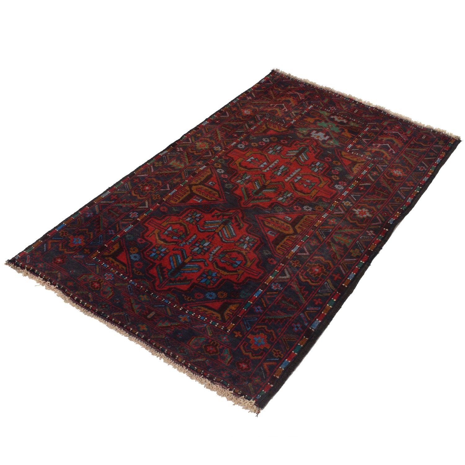 Muslim Prayer Rug 2' 11" x 4' 8" ft / 89 x 141 cm - R22287