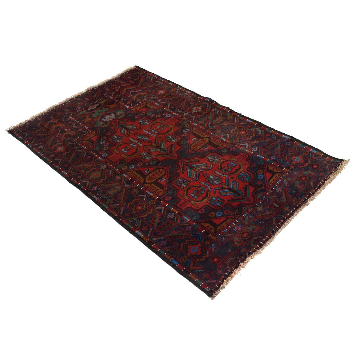 Muslim Prayer Rug 2' 11" x 4' 8" ft / 89 x 141 cm - R22287