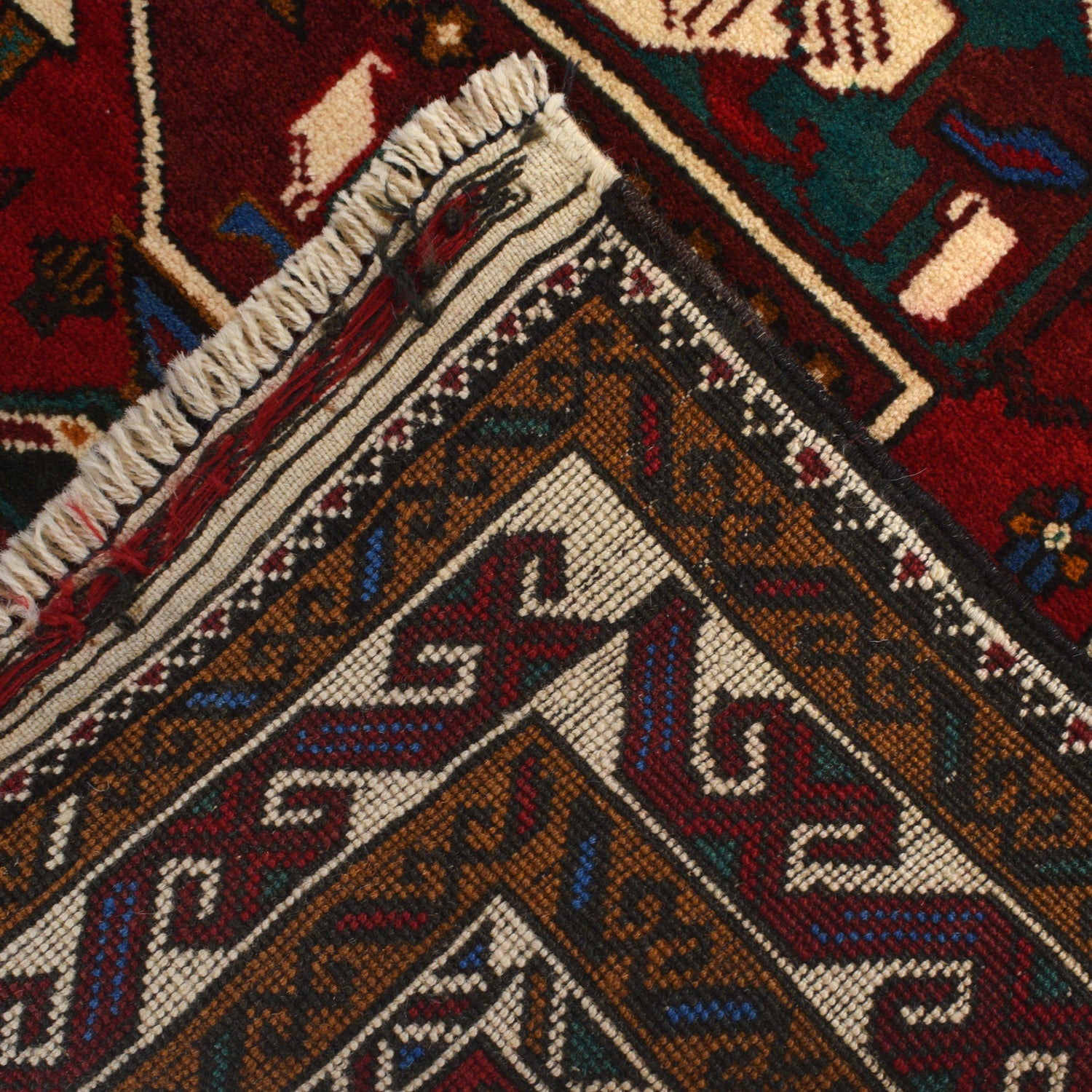 Red Color Prayer Rug 2' 11" x 4' 6" ft / 88 x 136 cm - R22288