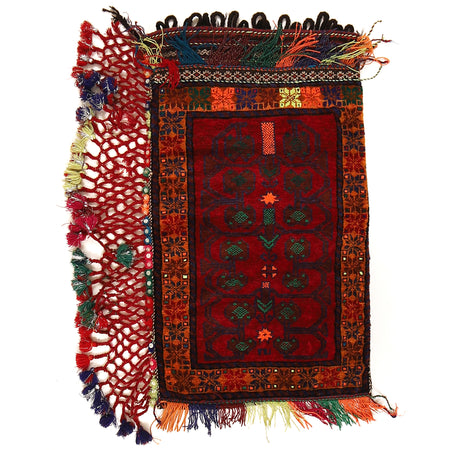 Arabic Style Floor Cushion Carpet 1' 8" x 3' 1" ft / 52 x 93 cm - No. R22368