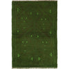 Green Overdyed Area Rug 2' 10" x 4' 3" ft / 86 x 129 cm - No. R22768