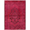 Overdyed Wool Carpet 3' 2" x 4' 3" ft / 96 x 129 cm - No. R22770