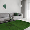 Green Overdyed Area Rug 2' 7" x 4' 3" ft / 80 x 130 cm - No. R22794