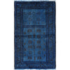 Hand Knotted Overdyed Prayer Rug 2' 7" x 4' 3" ft / 80 x 129 cm - No. R22816