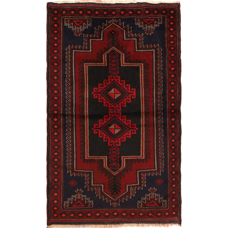 Baluch Small Size Rug 2' 11" x 4' 10" ft / 88 x 147 cm - No. R22826